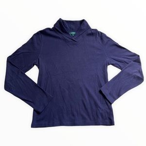 LAUREN Ralph Lauren Shawl Collar Shirt